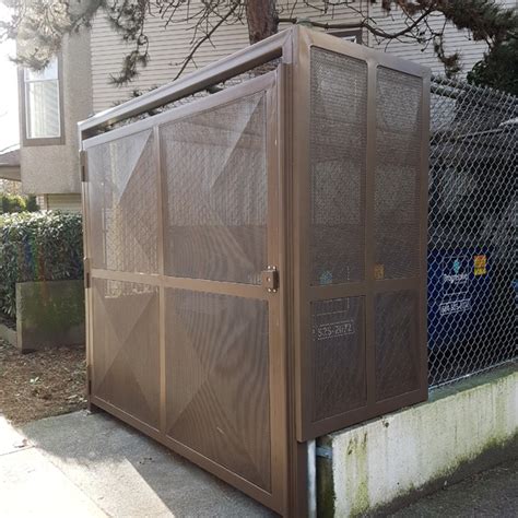 perforated metal screen trash enclosure|trash enclosures near me.